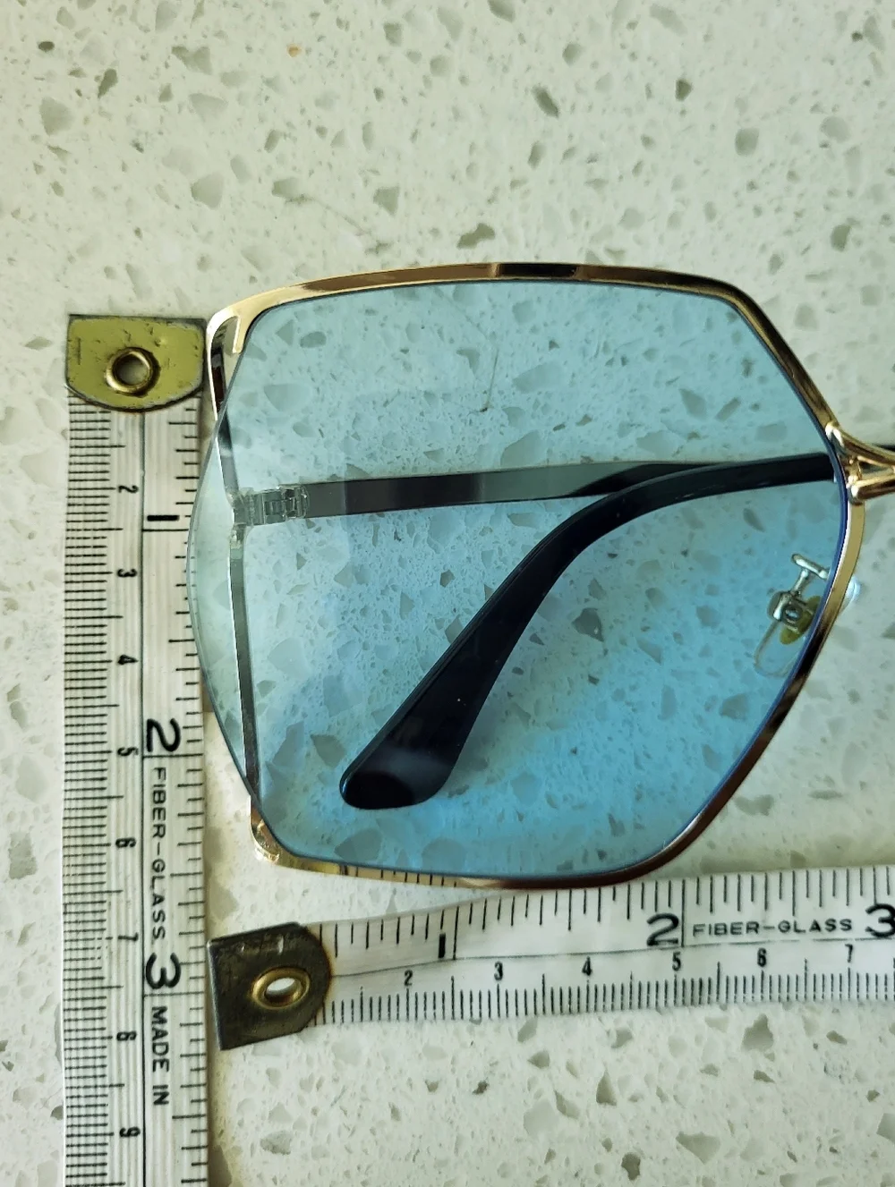 Oversized Square Sunglasses Hollow Lens Vintage Inspired